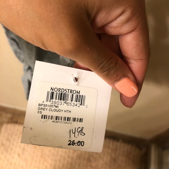 Grey T-shirt Crop Top Size XS - Picture 4 of 4